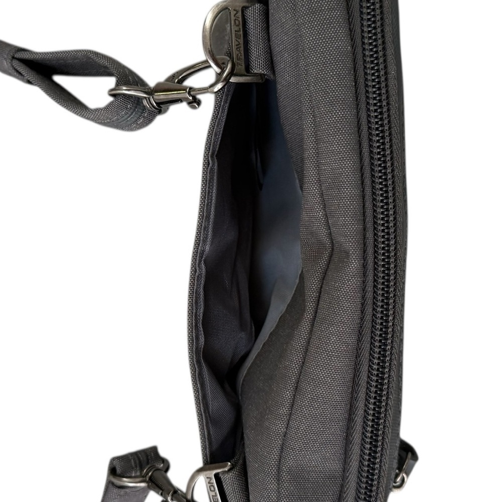 Like New! Travelon Security Travel Gray Crossbody Bag - Picture 5 of 7